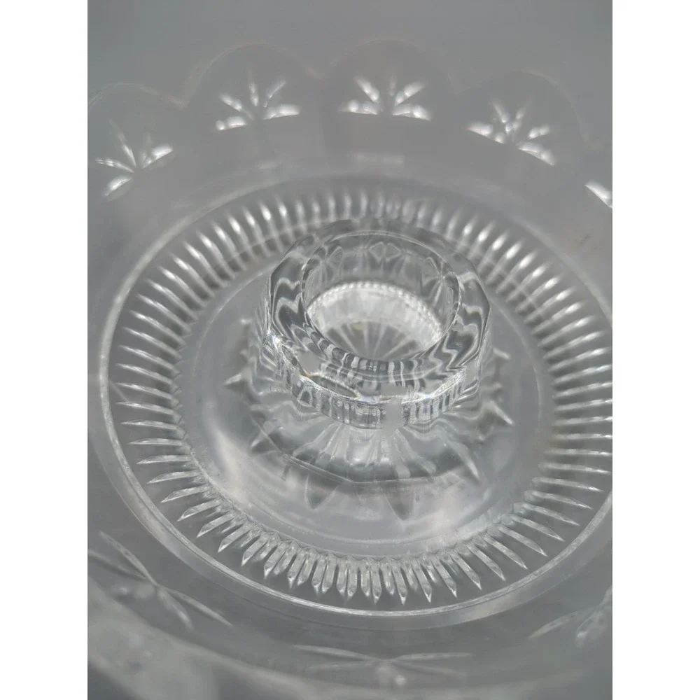 Vintage Partylite Clear Lead Crystal Chamberstick, Exellent Used Condition - Picture 2 of 11